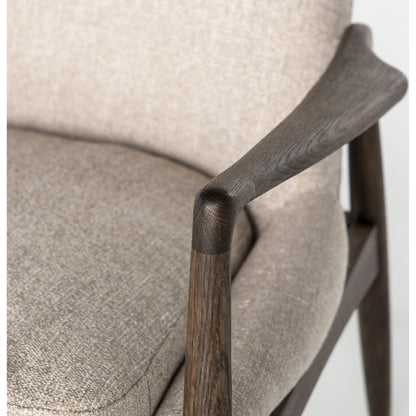 Braden Chair by Four Hands. Made from top grain leather, solid oak, 100% polyester in a modern style.