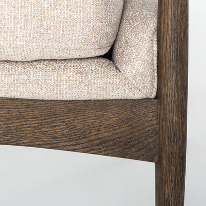 Braden Chair by Four Hands. Made from top grain leather, solid oak, 100% polyester in a modern style.