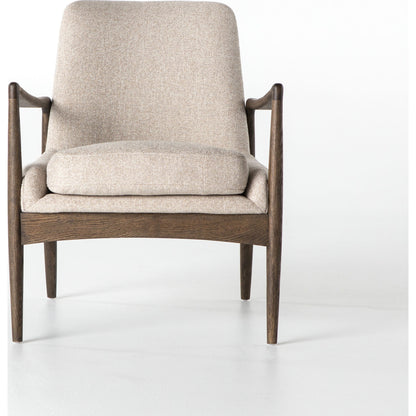 Braden Chair by Four Hands. Made from top grain leather, solid oak, 100% polyester in a modern style.