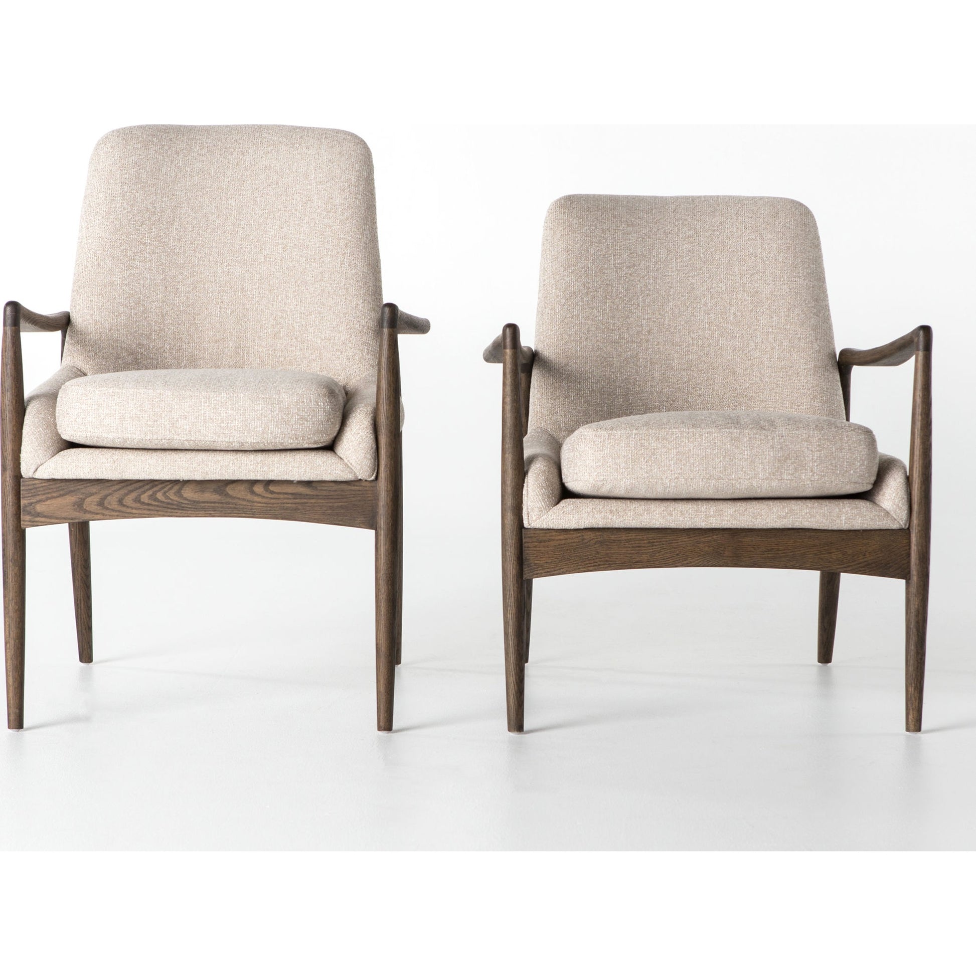 Braden Chair by Four Hands. Made from top grain leather, solid oak, 100% polyester in a modern style.