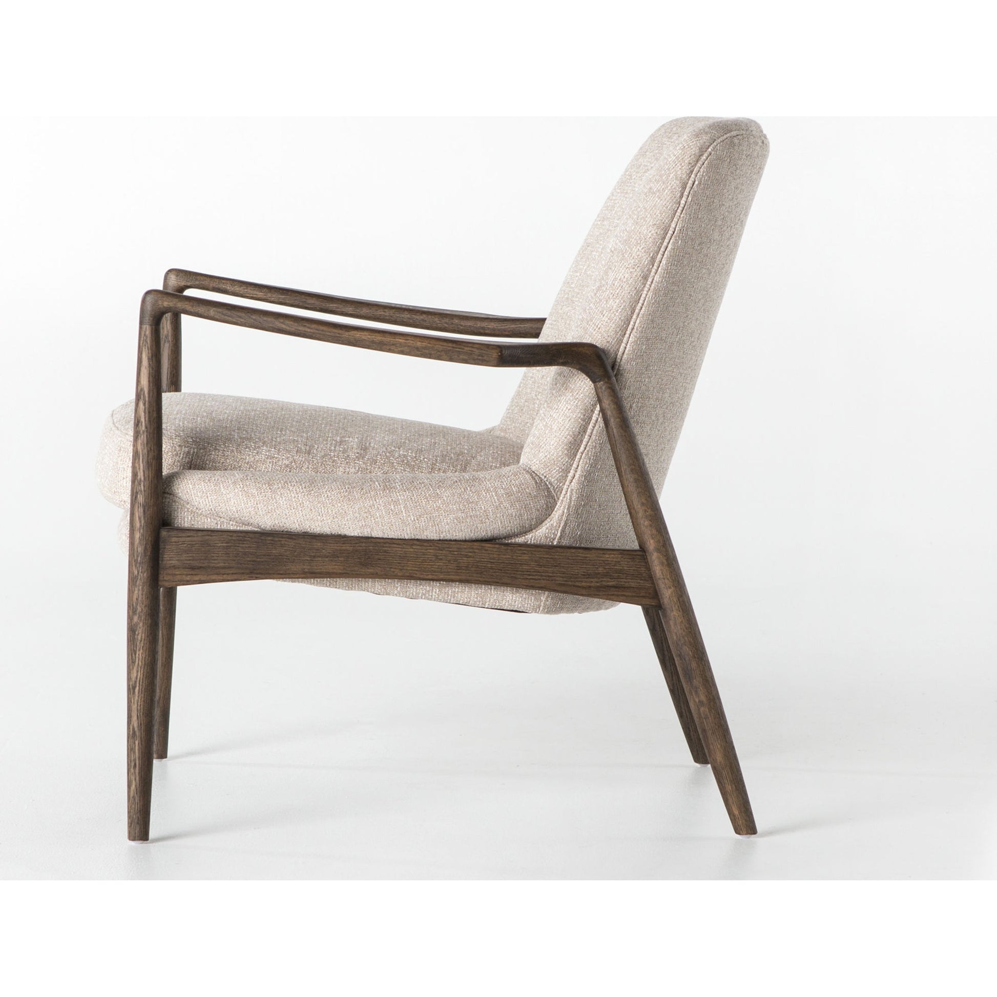 Braden Chair by Four Hands. Made from top grain leather, solid oak, 100% polyester in a modern style.