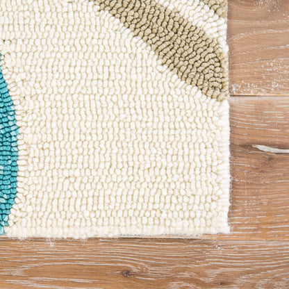 Catalina CAT52 Indoor/Outdoor Rug by Jaipur Living in blue, green. Made from 100% polypropylene in a unique style.