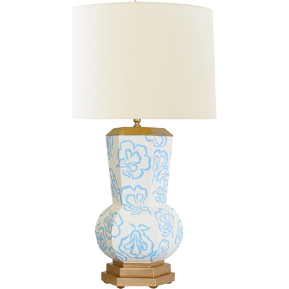 Catalina Bloom Table Lamp by Worlds Away in light blue. Made from unique in a modern style.