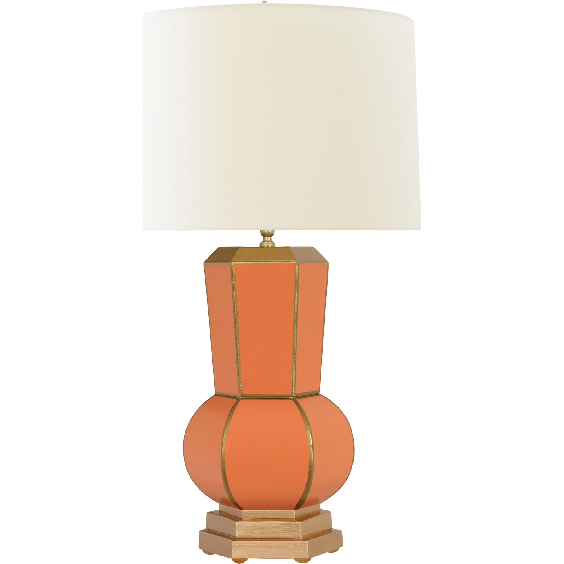 Catalina Table Lamp by Worlds Away in orange. Made from unique in a modern style.