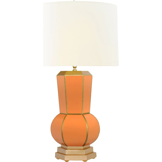 Catalina Table Lamp by Worlds Away in orange. Made from unique in a modern style.