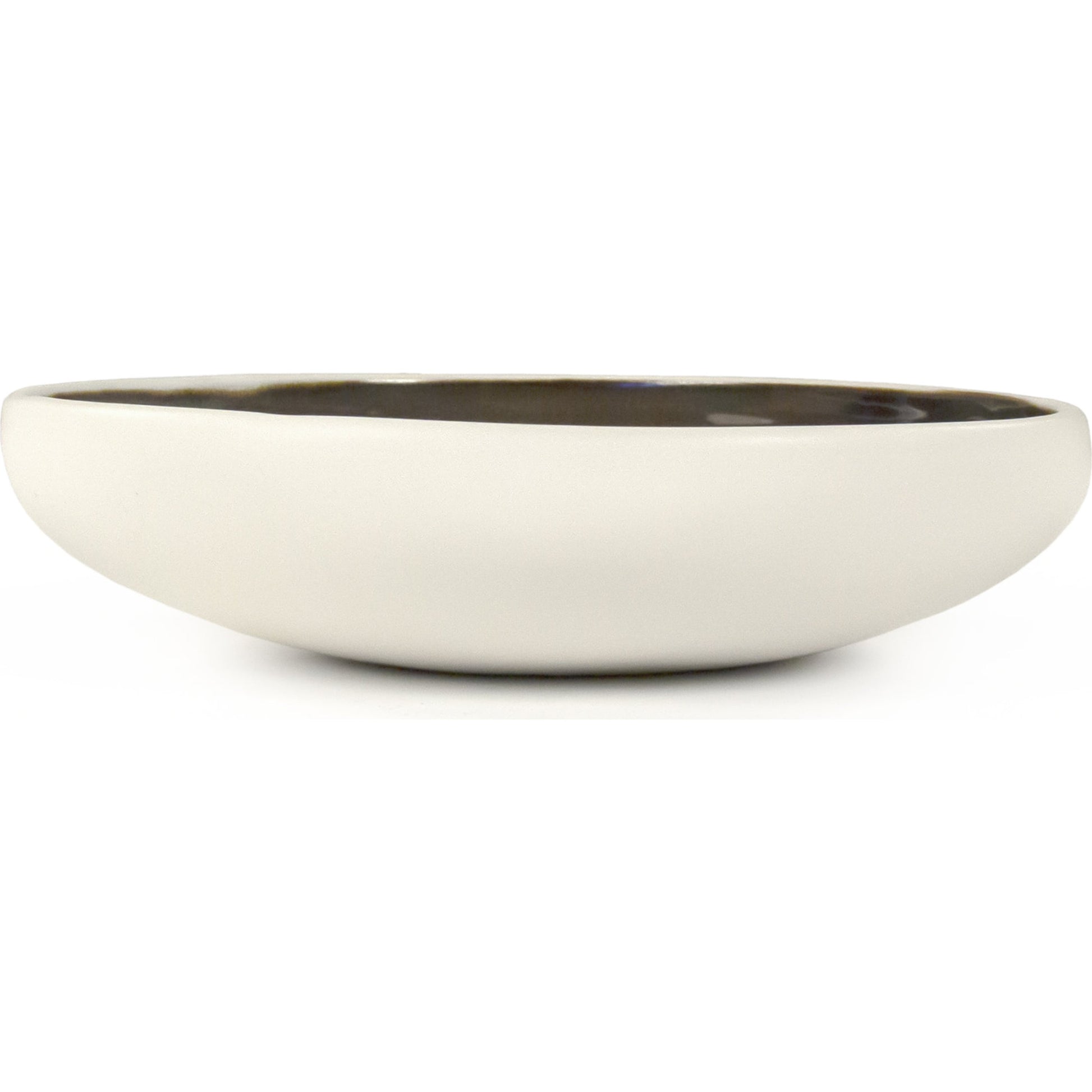 Atomic Platter by Zentique in matte white and ceramic. Made from ceramic in a coastal style.