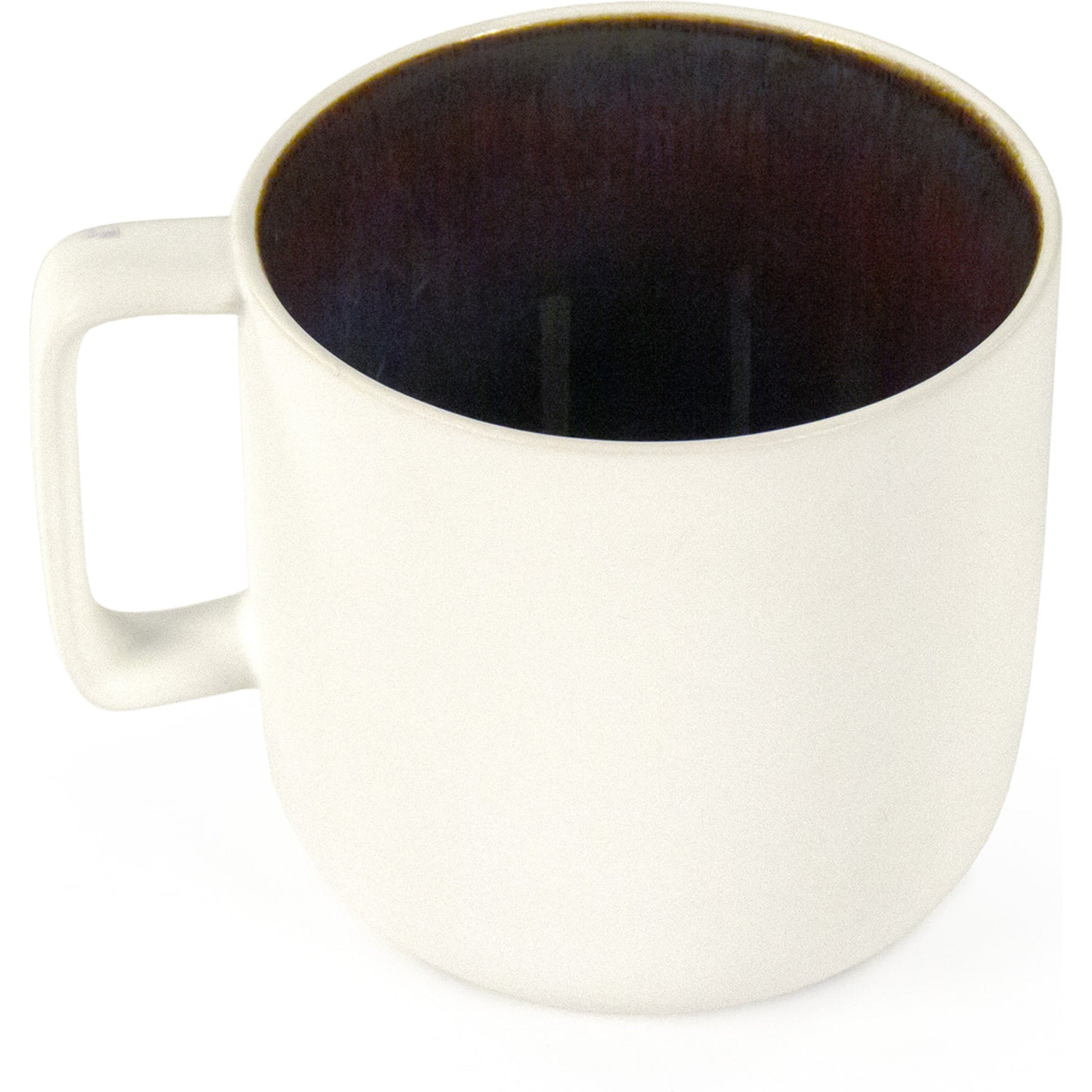 Atomic Mug by Zentique in matte white with atomic and ceramic. Made from ceramic in a modern style.