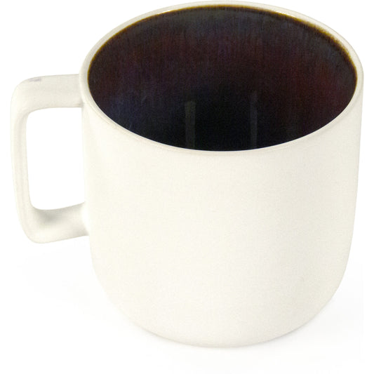 Atomic Mug by Zentique in matte white with atomic and ceramic. Made from ceramic in a modern style.