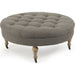 Maison Tufted Round Ottoman by Zentique. Made from unique in a traditional style.
