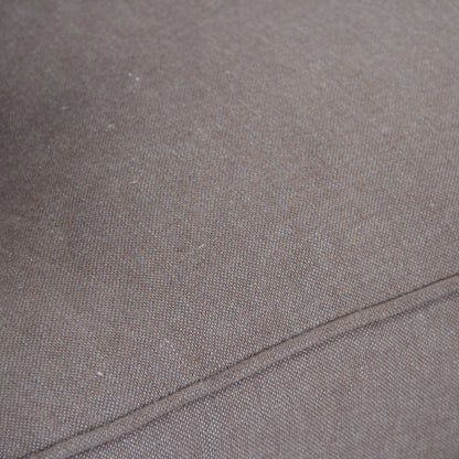 Zacharie Wingback Club Chair in Aubergine Linen by Zentique in aubergine linen and limed gray oak. Made from unique in a traditional style.