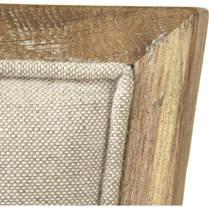 Carvell Side Chair by Zentique in limed gray oak. Made from limed grey oak in a cottage & farmhouse style.