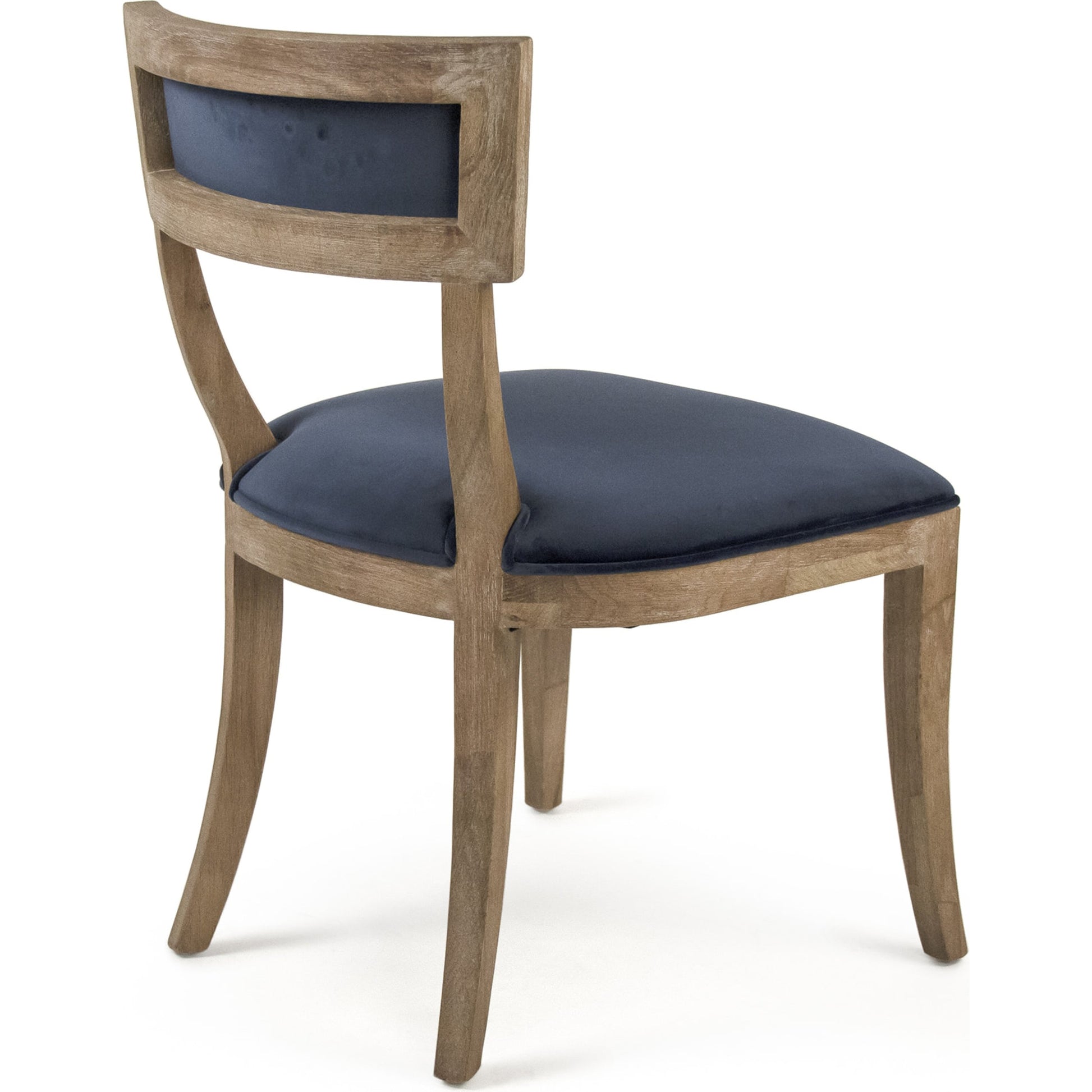 Carvell Side Chair by Zentique in limed gray oak. Made from limed grey oak in a cottage & farmhouse style.