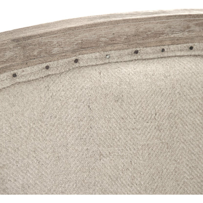 Maison Sofa by Zentique in limed gray oak. Made from limed grey oak in a traditional style.