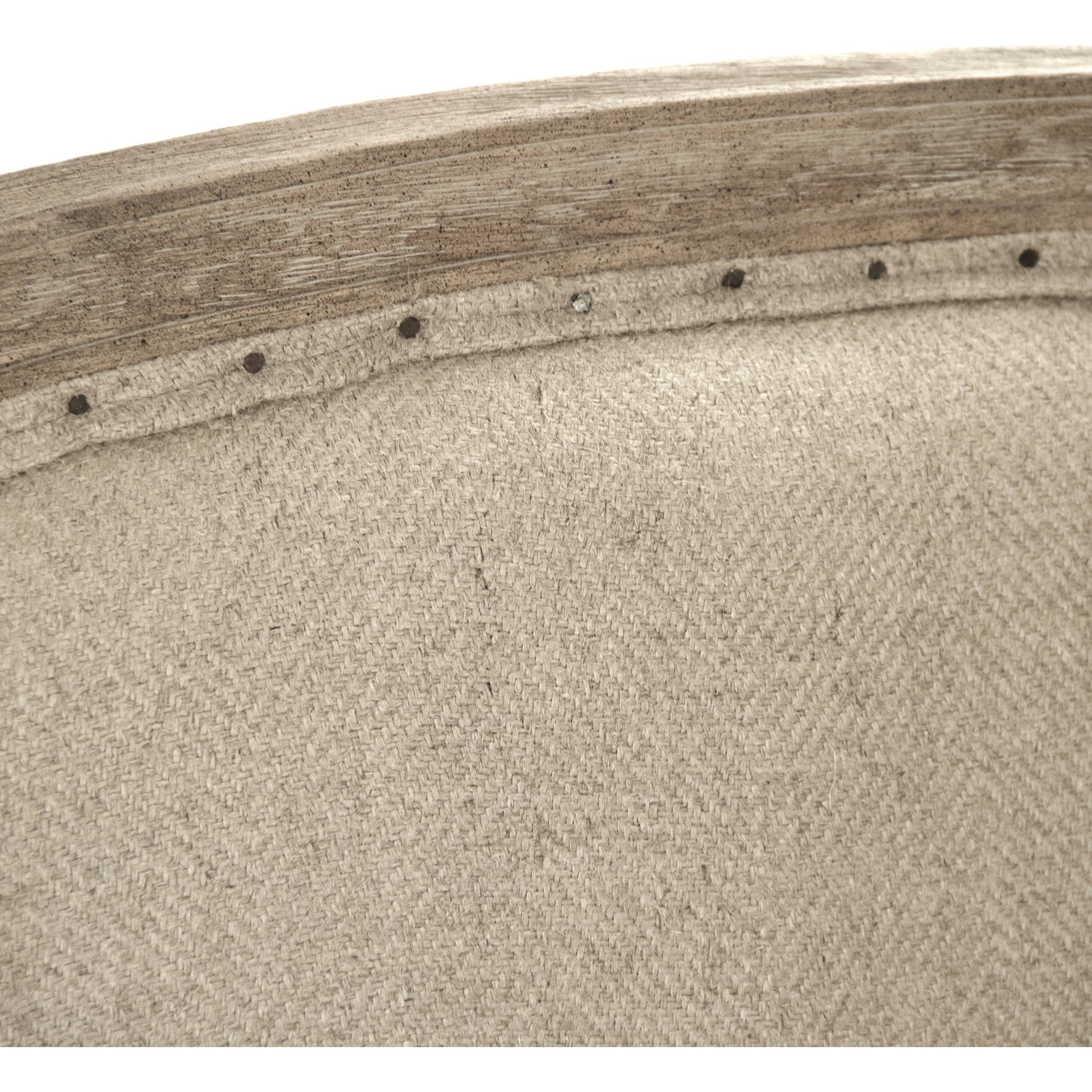 Maison Sofa by Zentique in limed gray oak. Made from limed grey oak in a traditional style.