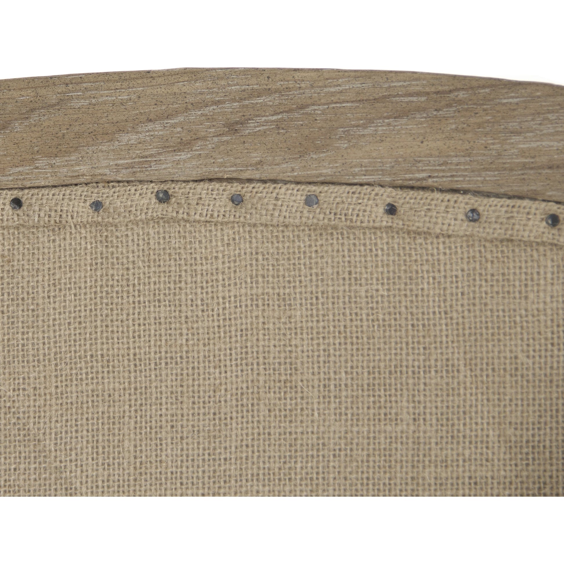 Maison Sofa by Zentique in limed gray oak. Made from limed grey oak in a traditional style.