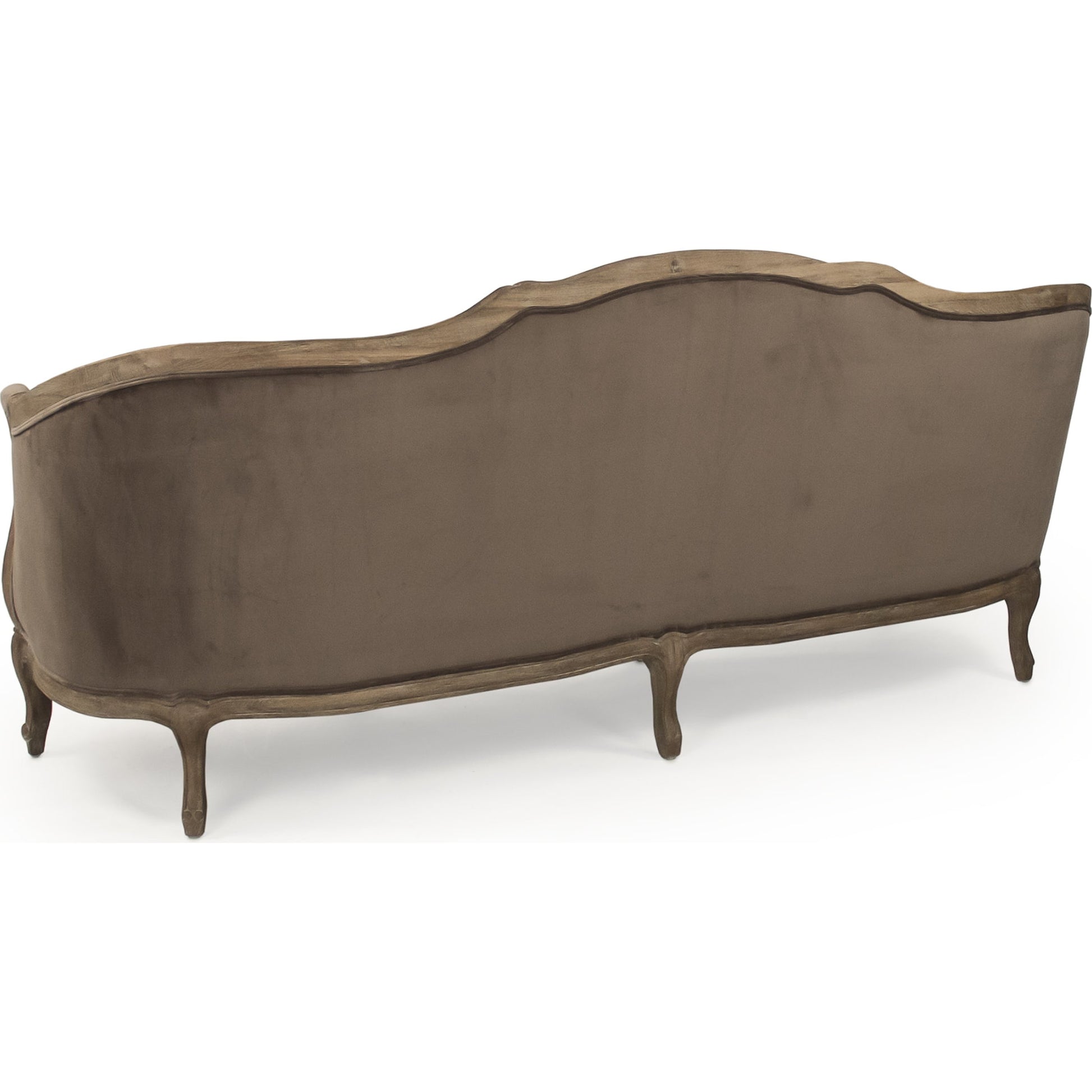 Maison Sofa by Zentique in limed gray oak. Made from limed grey oak in a traditional style.