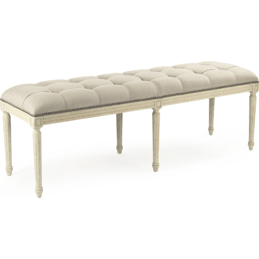 Louis Tufted Bench by Zentique. Made from unique in a traditional style.