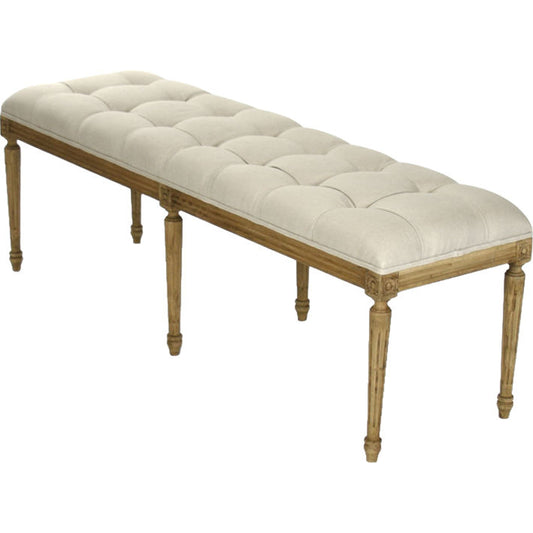 Louis Tufted Bench by Zentique. Made from unique in a traditional style.