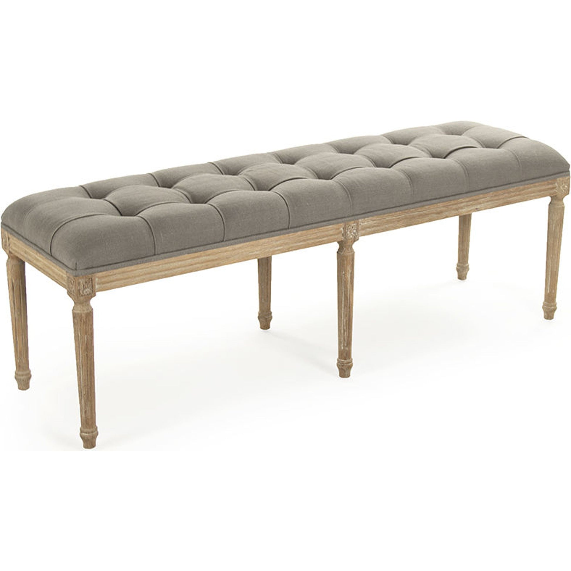 Louis Tufted Bench by Zentique. Made from unique in a traditional style.