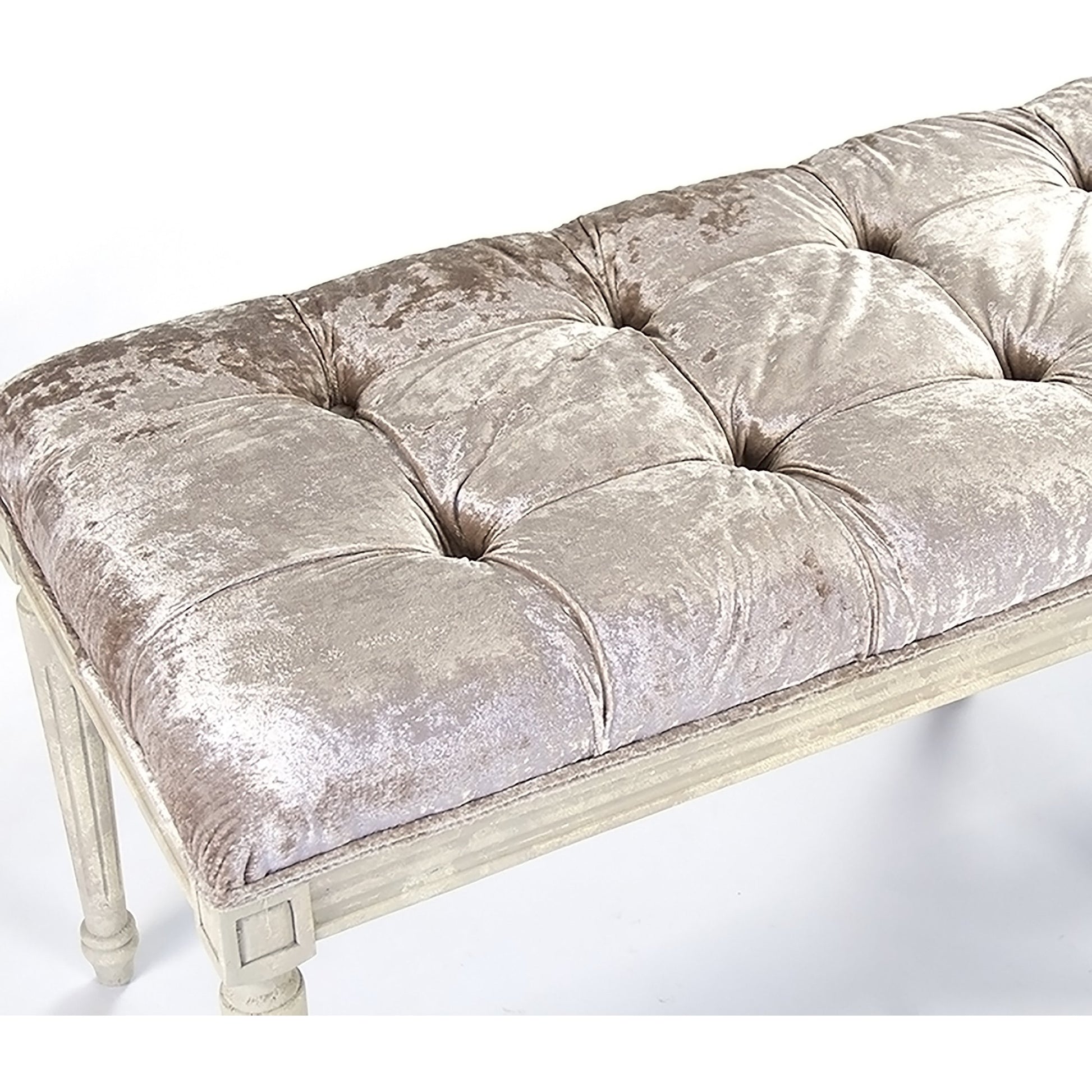 Louis Tufted Bench by Zentique. Made from unique in a traditional style.