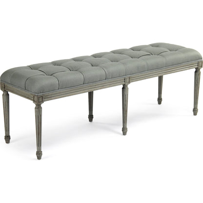Louis Tufted Bench by Zentique. Made from unique in a traditional style.