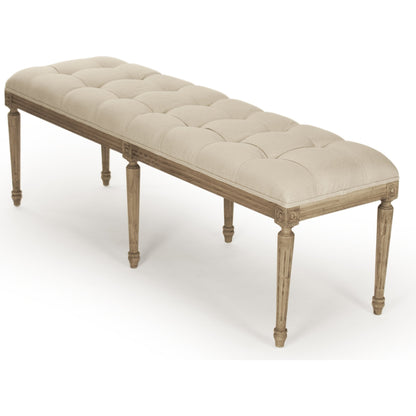 Louis Tufted Bench by Zentique. Made from unique in a traditional style.