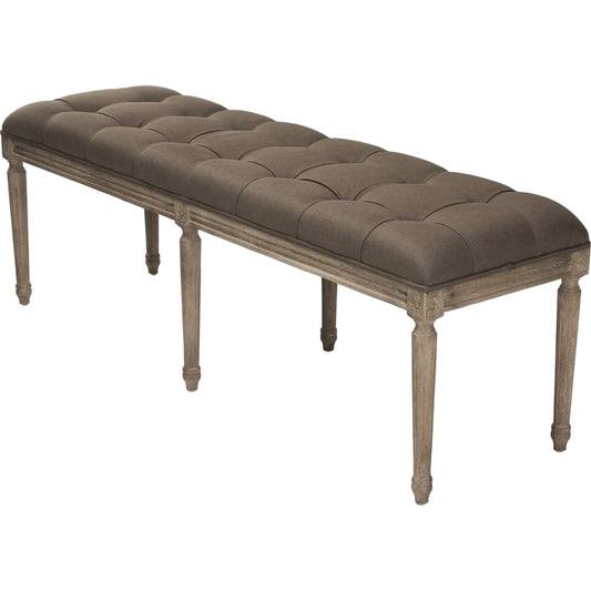 Louis Tufted Bench by Zentique. Made from unique in a traditional style.