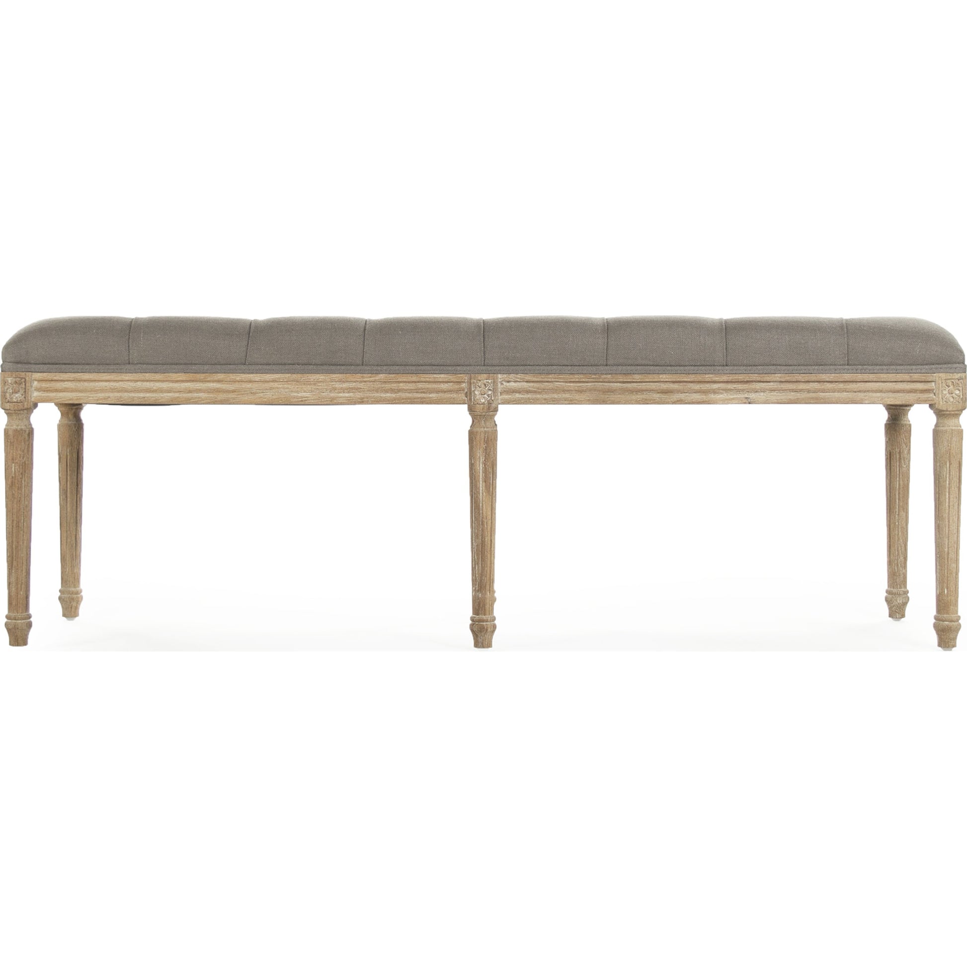 Louis Tufted Bench by Zentique. Made from unique in a traditional style.