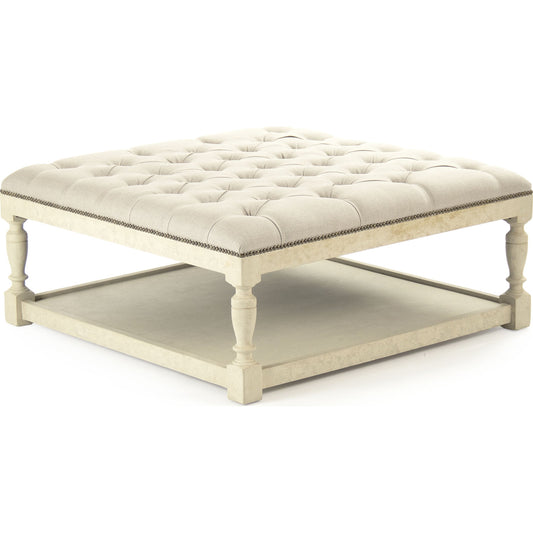 Square Tufted Ottoman by Zentique. Made from unique in a traditional style.