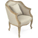 Pierre Club Chair by Zentique in limed gray oak. Made from limed grey oak in a traditional style.