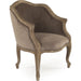 Pierre Club Chair by Zentique in limed gray oak. Made from limed grey oak in a traditional style.
