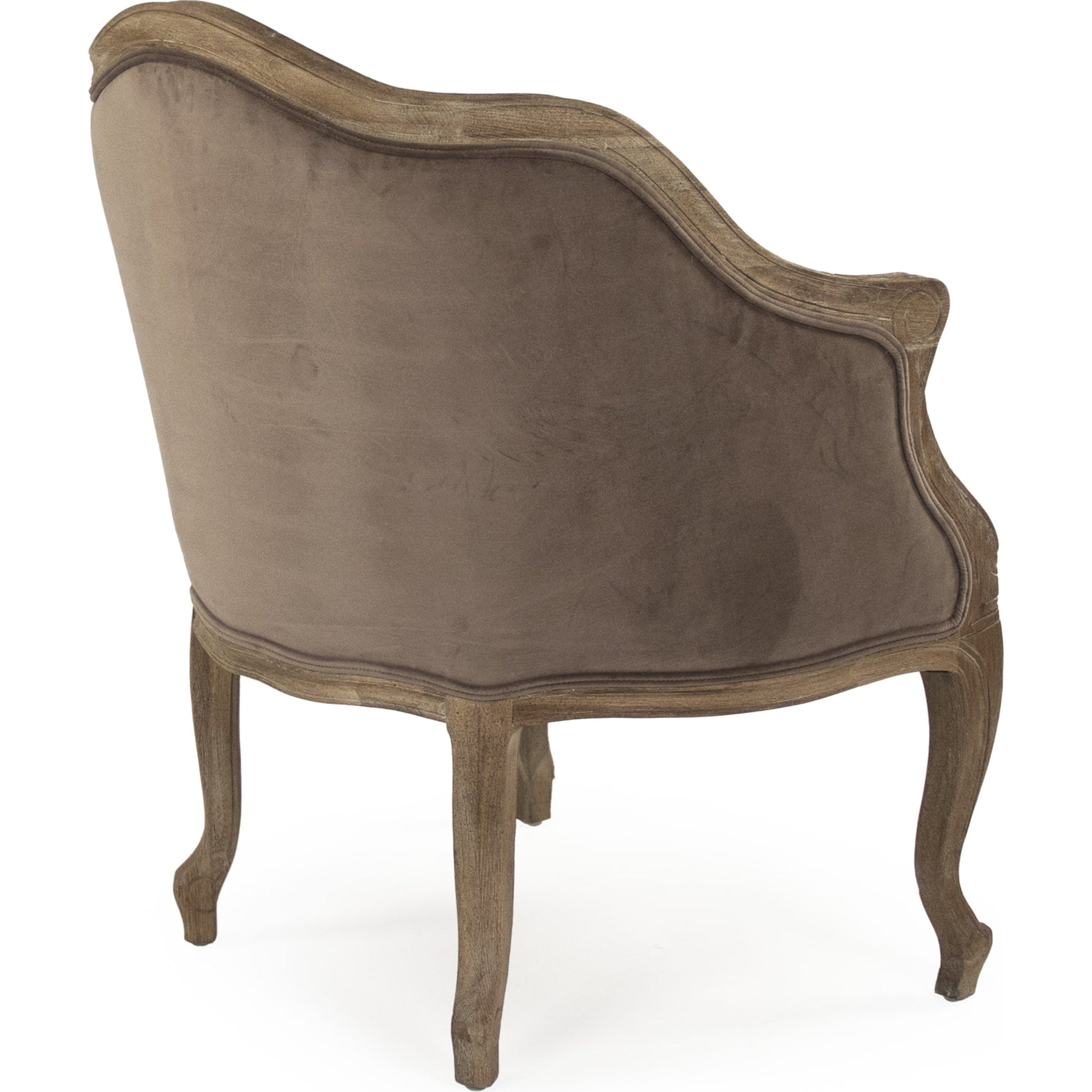 Pierre Club Chair by Zentique in limed gray oak. Made from limed grey oak in a traditional style.