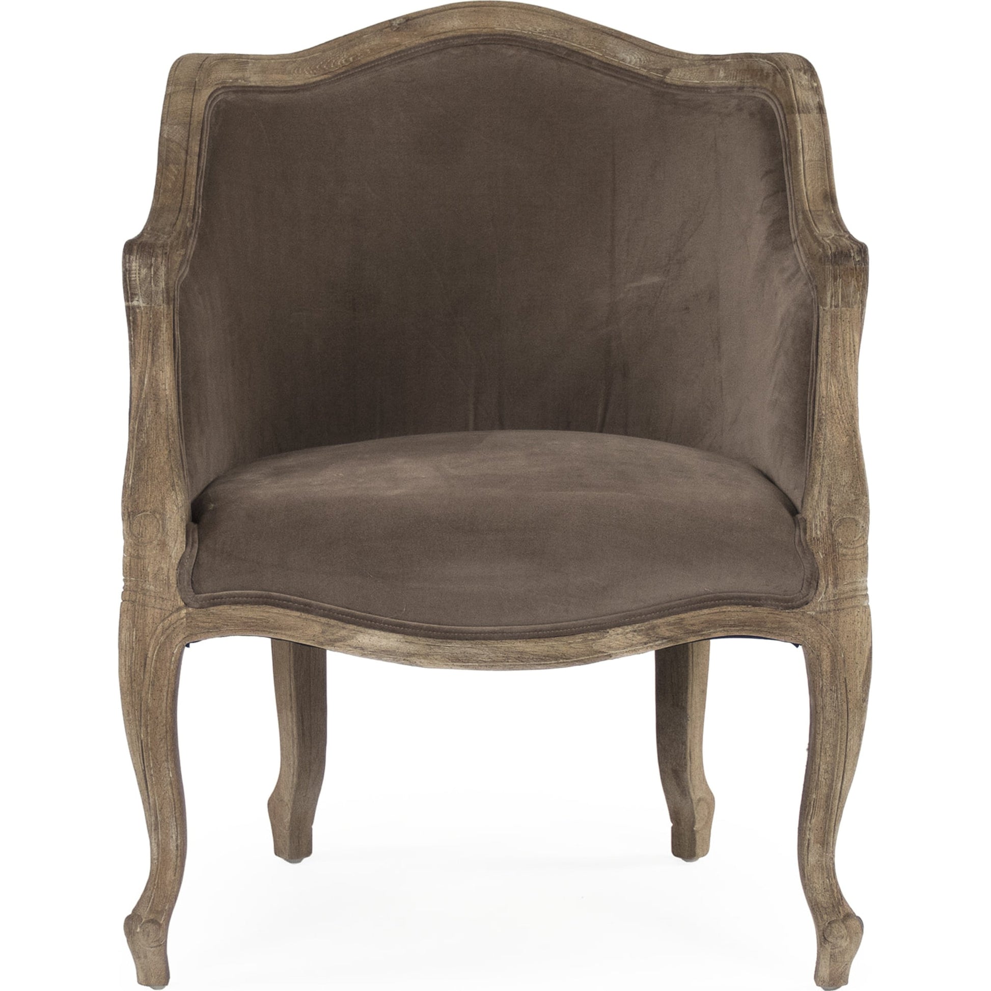 Pierre Club Chair by Zentique in limed gray oak. Made from limed grey oak in a traditional style.