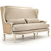 Leon Sofa by Zentique. Made from limed grey oak in a traditional style.