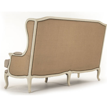 Leon Sofa by Zentique. Made from limed grey oak in a traditional style.