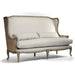Leon Sofa by Zentique. Made from limed grey oak in a traditional style.