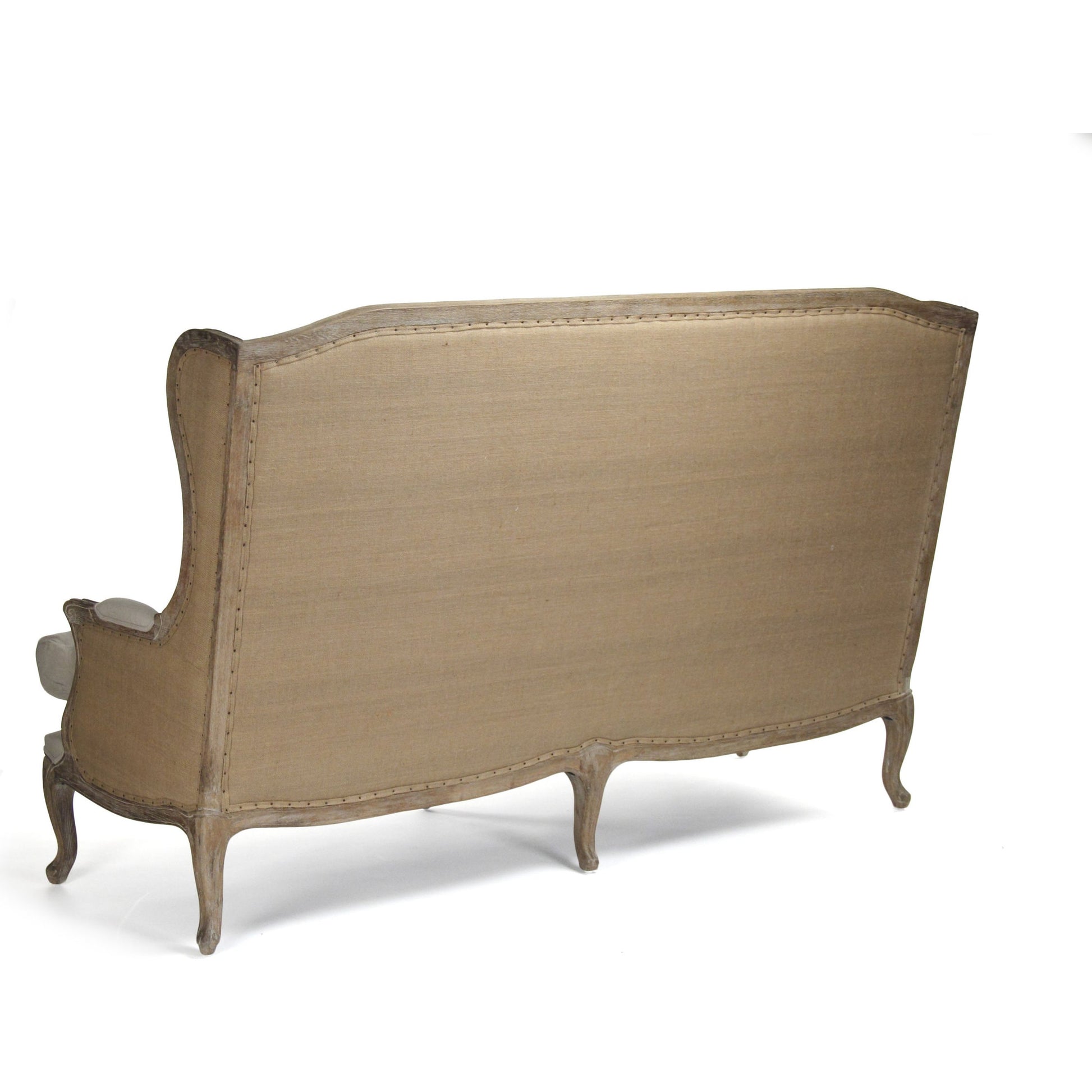 Leon Sofa by Zentique. Made from limed grey oak in a traditional style.