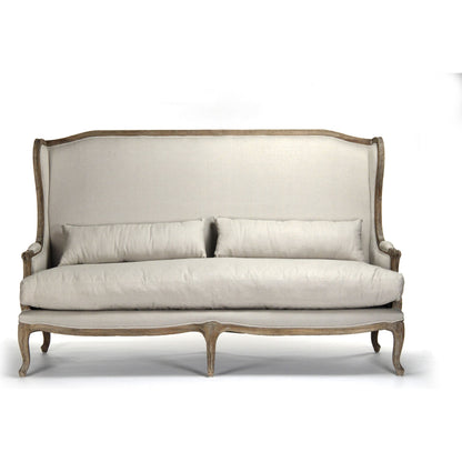 Leon Sofa by Zentique. Made from limed grey oak in a traditional style.