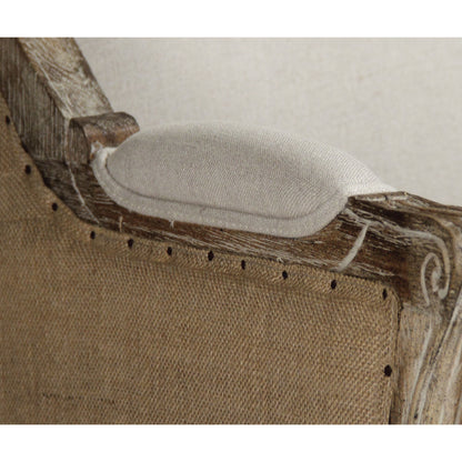 Leon Sofa by Zentique. Made from limed grey oak in a traditional style.