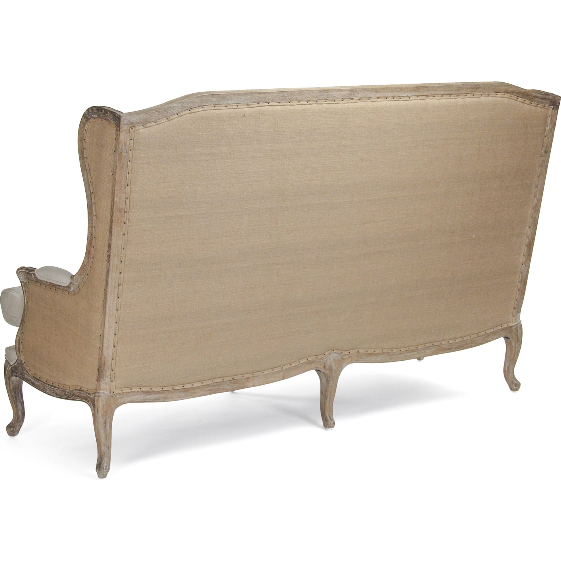 Leon Sofa by Zentique. Made from limed grey oak in a traditional style.