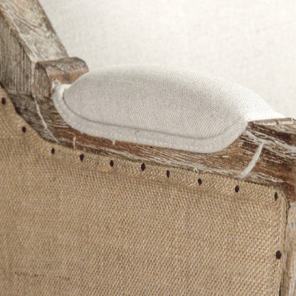 Leon Sofa by Zentique. Made from limed grey oak in a traditional style.