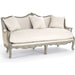 Adele Sofa by Zentique in faux olive green birch. Made from faux olive green birch in a traditional style.