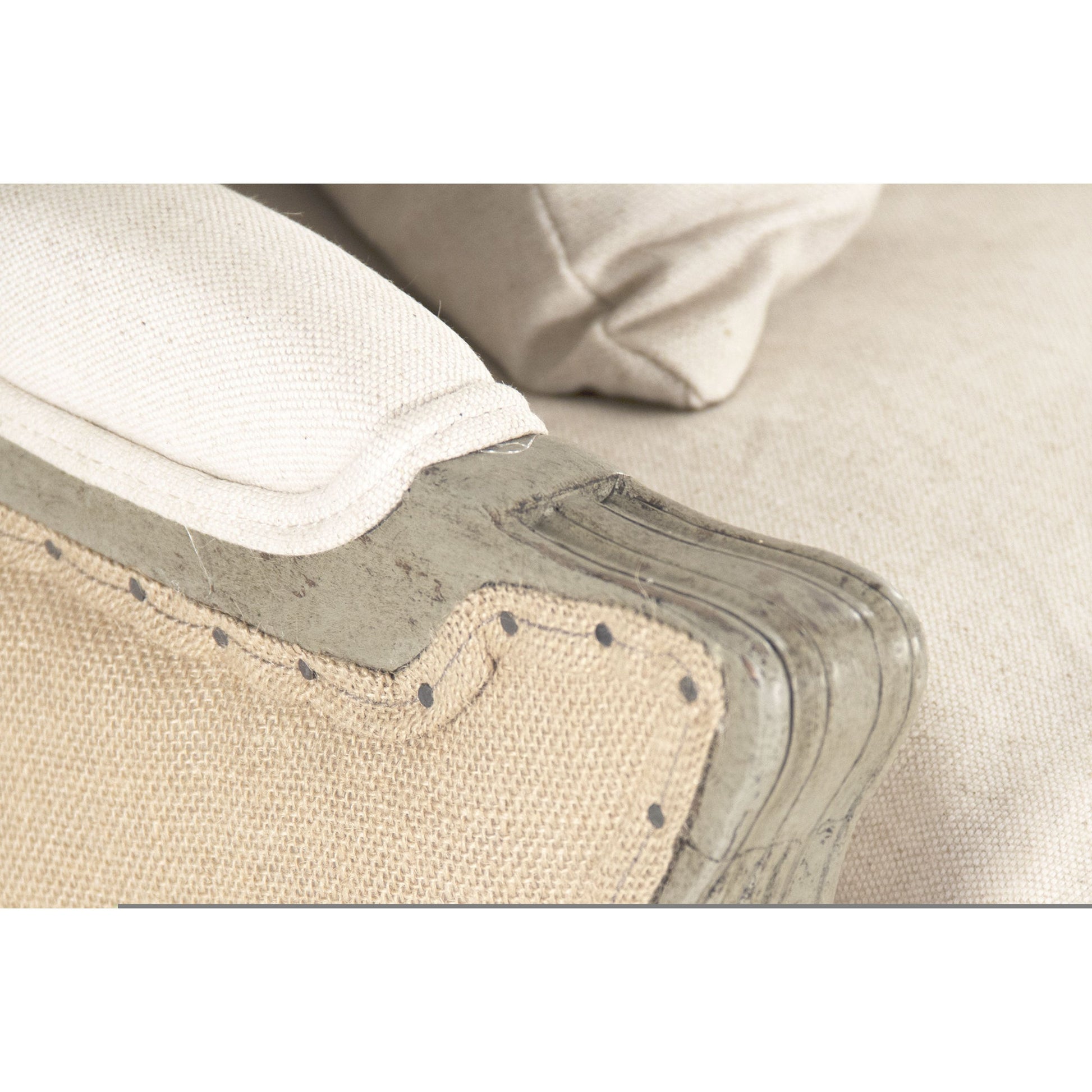 Adele Sofa by Zentique in faux olive green birch. Made from faux olive green birch in a traditional style.