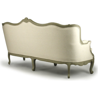 Adele Sofa by Zentique in faux olive green birch. Made from faux olive green birch in a traditional style.