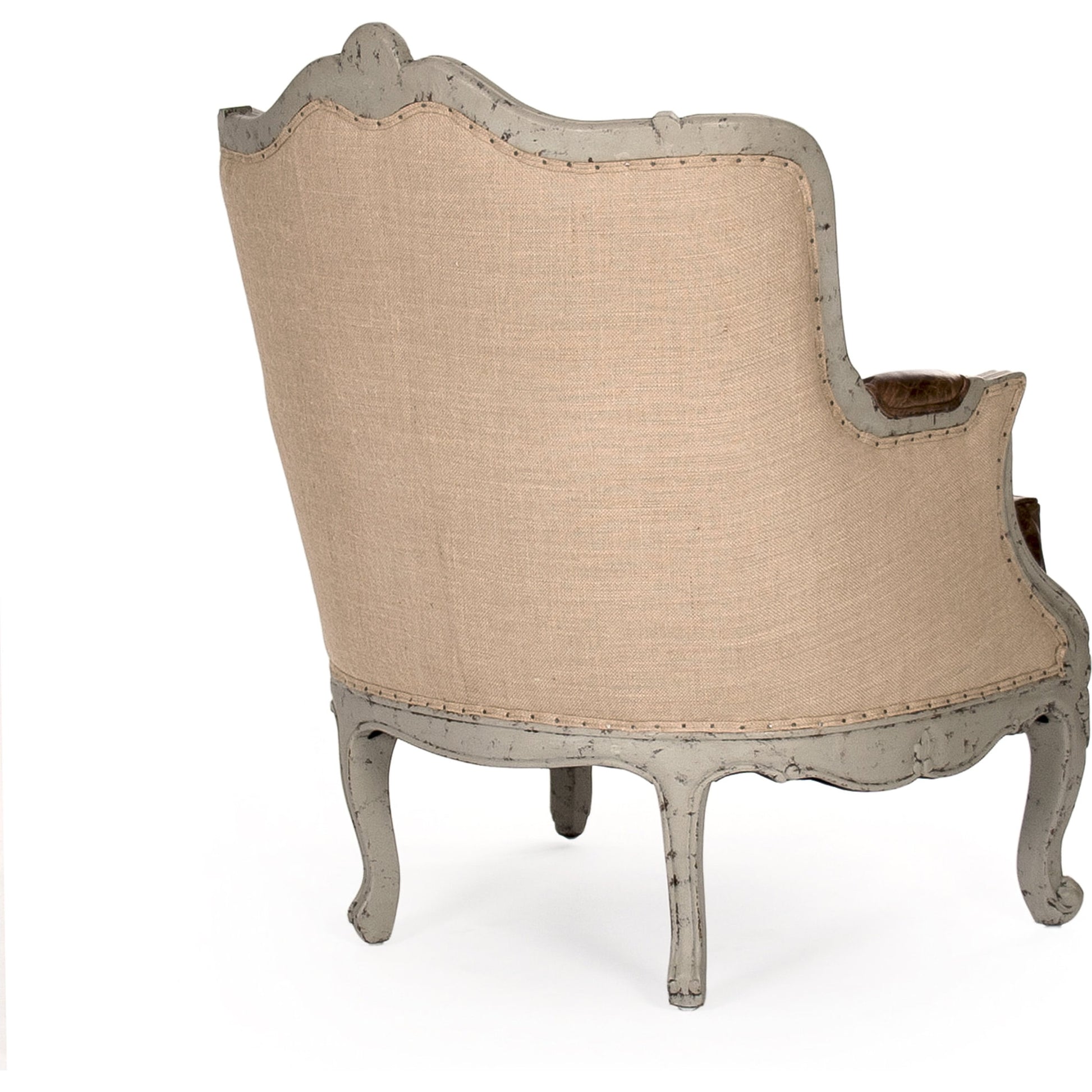 Adele Love Chair by Zentique in faux olive green birch. Made from faux olive green birch in a traditional style.