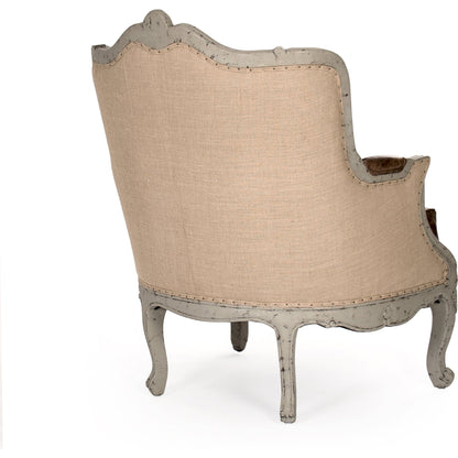 Adele Love Chair by Zentique in faux olive green birch. Made from faux olive green birch in a traditional style.