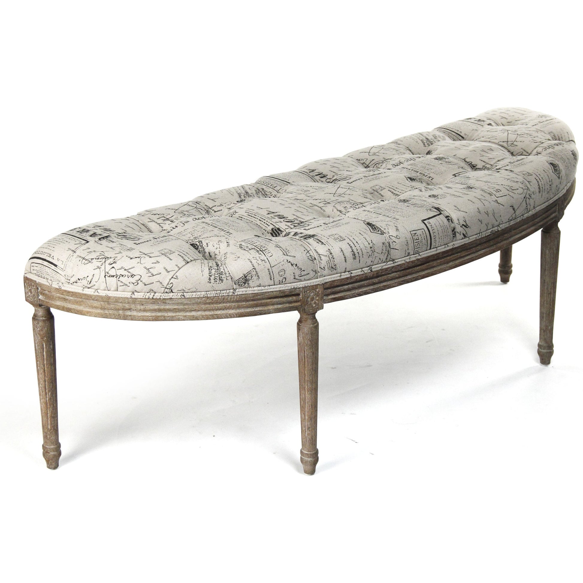 Louis Curve Bench by Zentique. Made from unique in a traditional style.