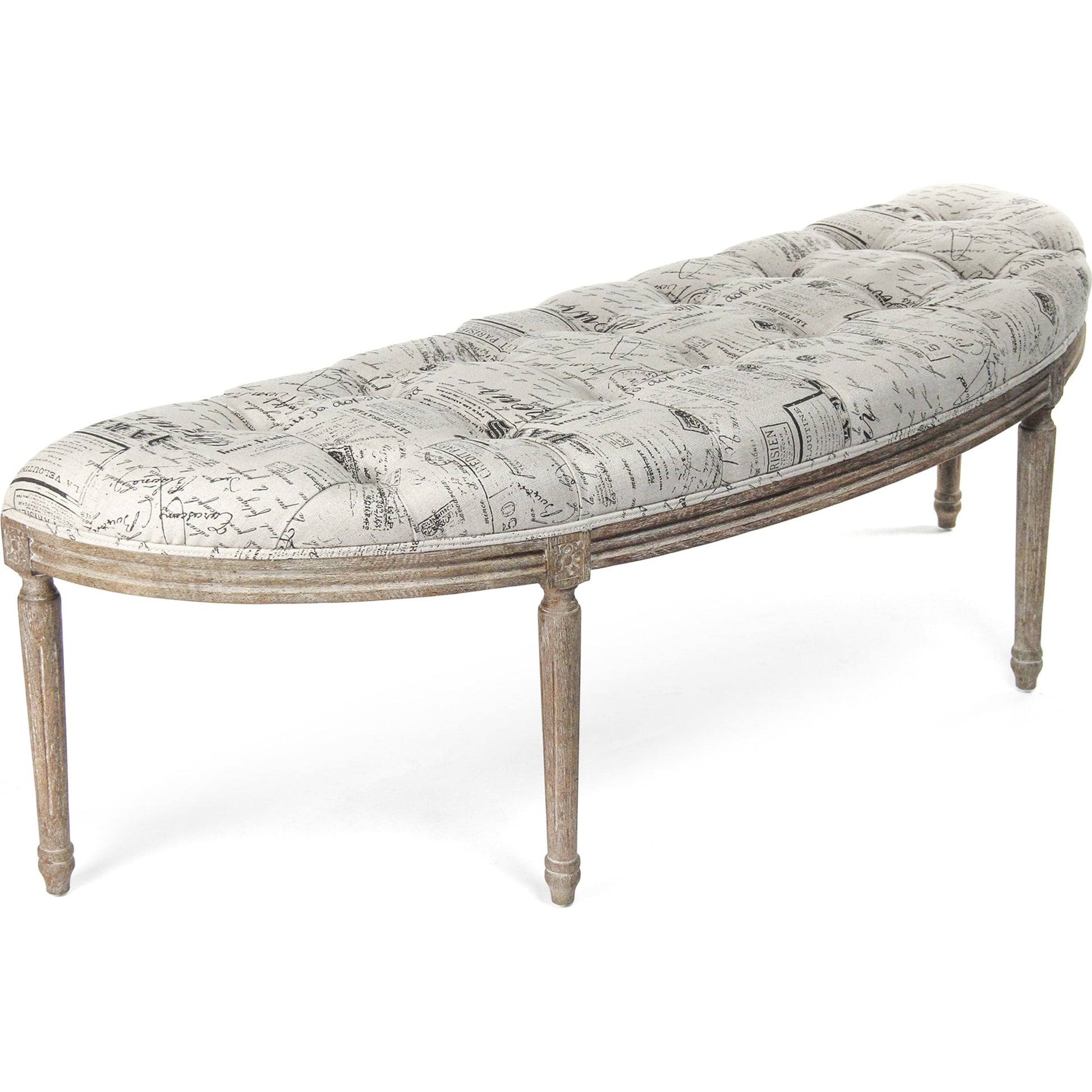 Louis Curve Bench by Zentique. Made from unique in a traditional style.