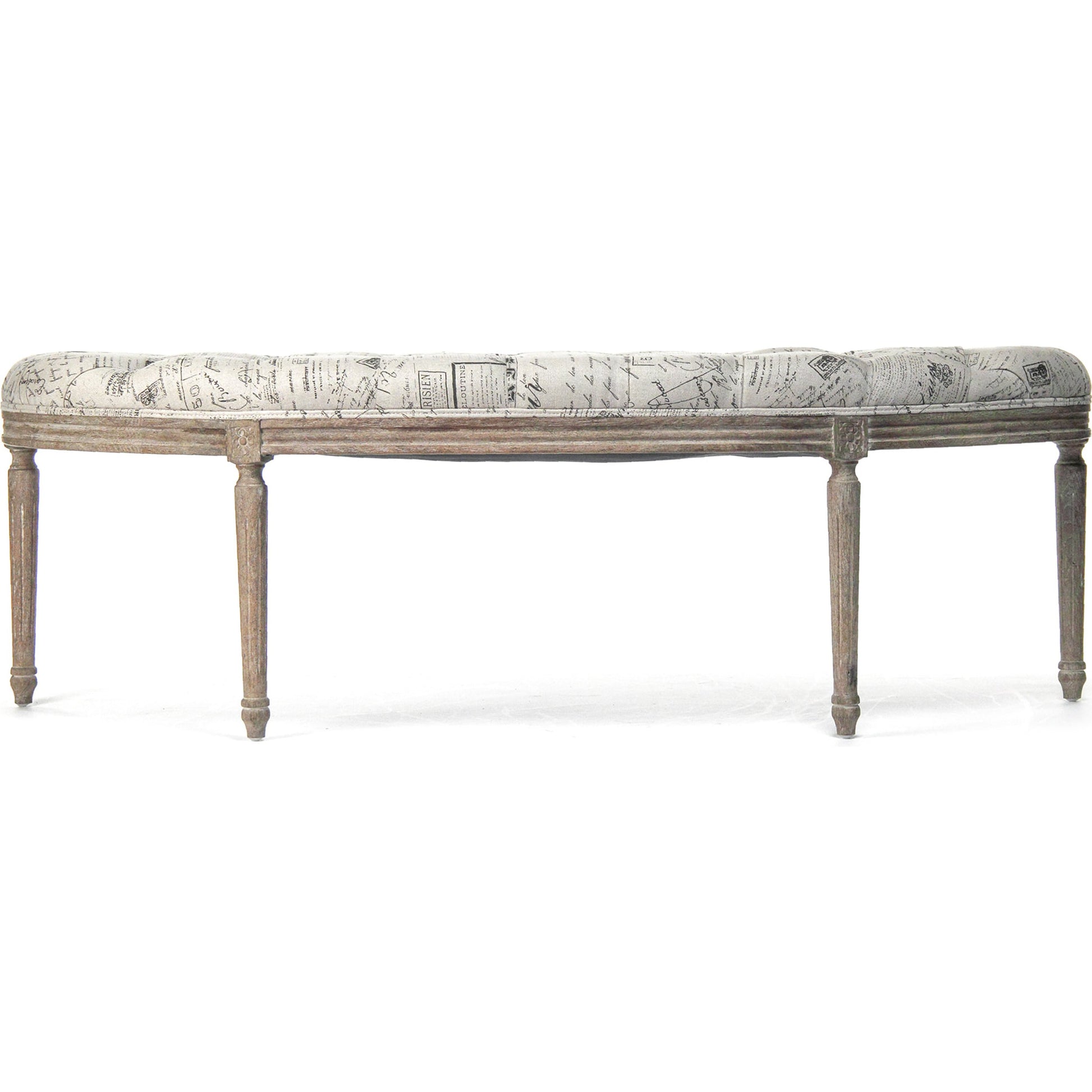 Louis Curve Bench by Zentique. Made from unique in a traditional style.