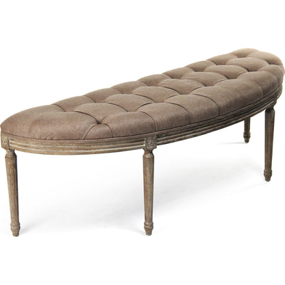 Louis Curve Bench by Zentique. Made from unique in a traditional style.